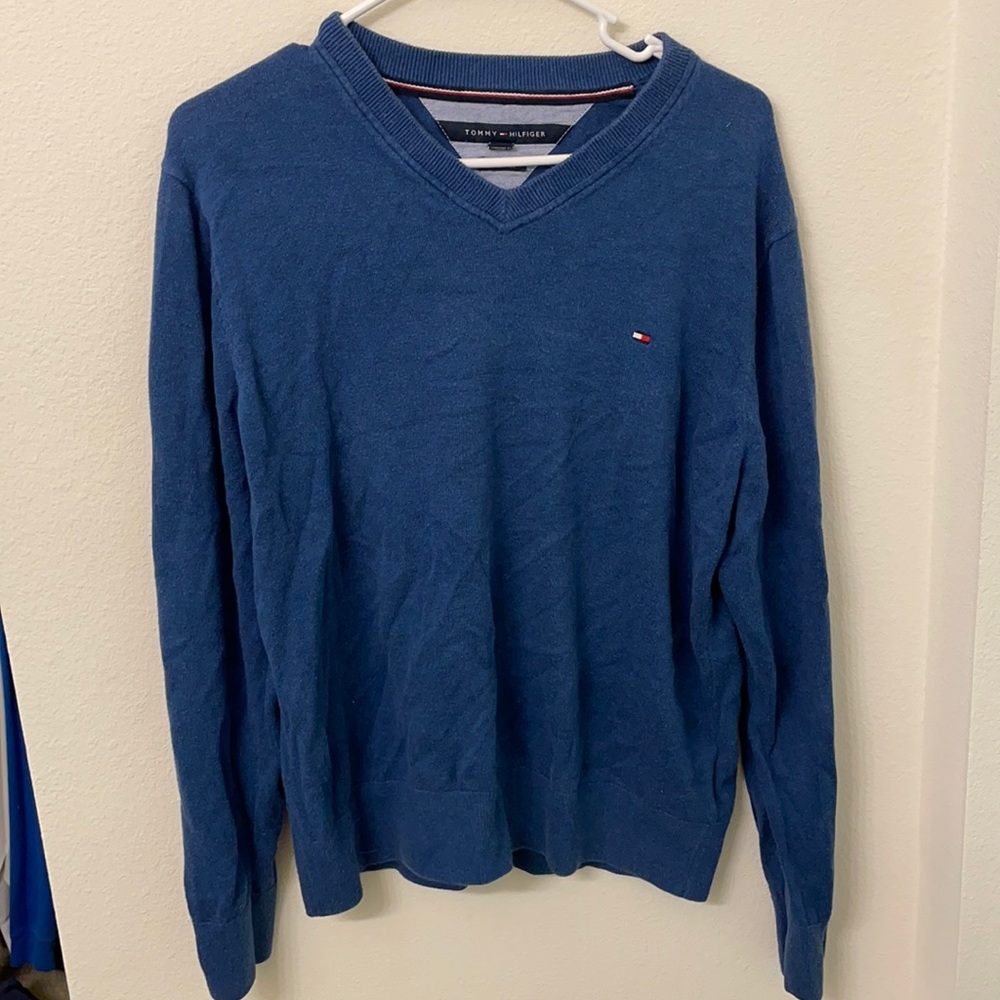 Tommy hilfiger cotton sweater v neck